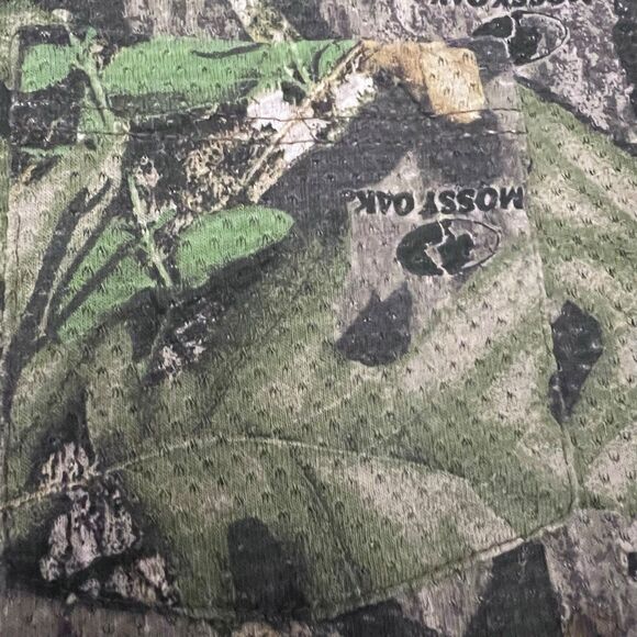 Field Staff T Shirt Mens XL Mossy Oak Camo Long Sleeve Crew Mesh VTG - Picture 6 of 9